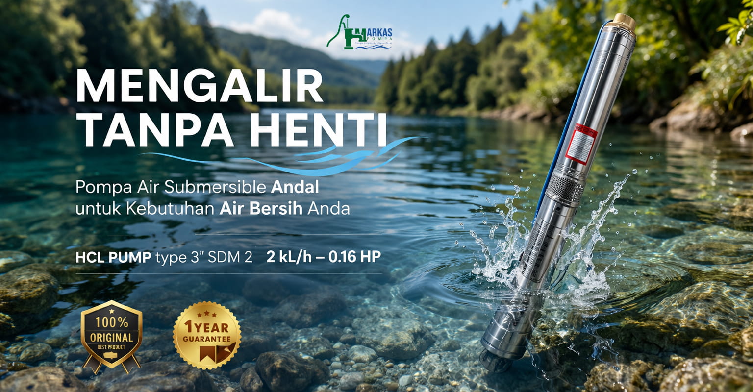 Banner produk pompa submersible HCL